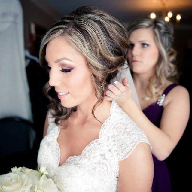 Flawless wedding makeup application by Sarah Clayton