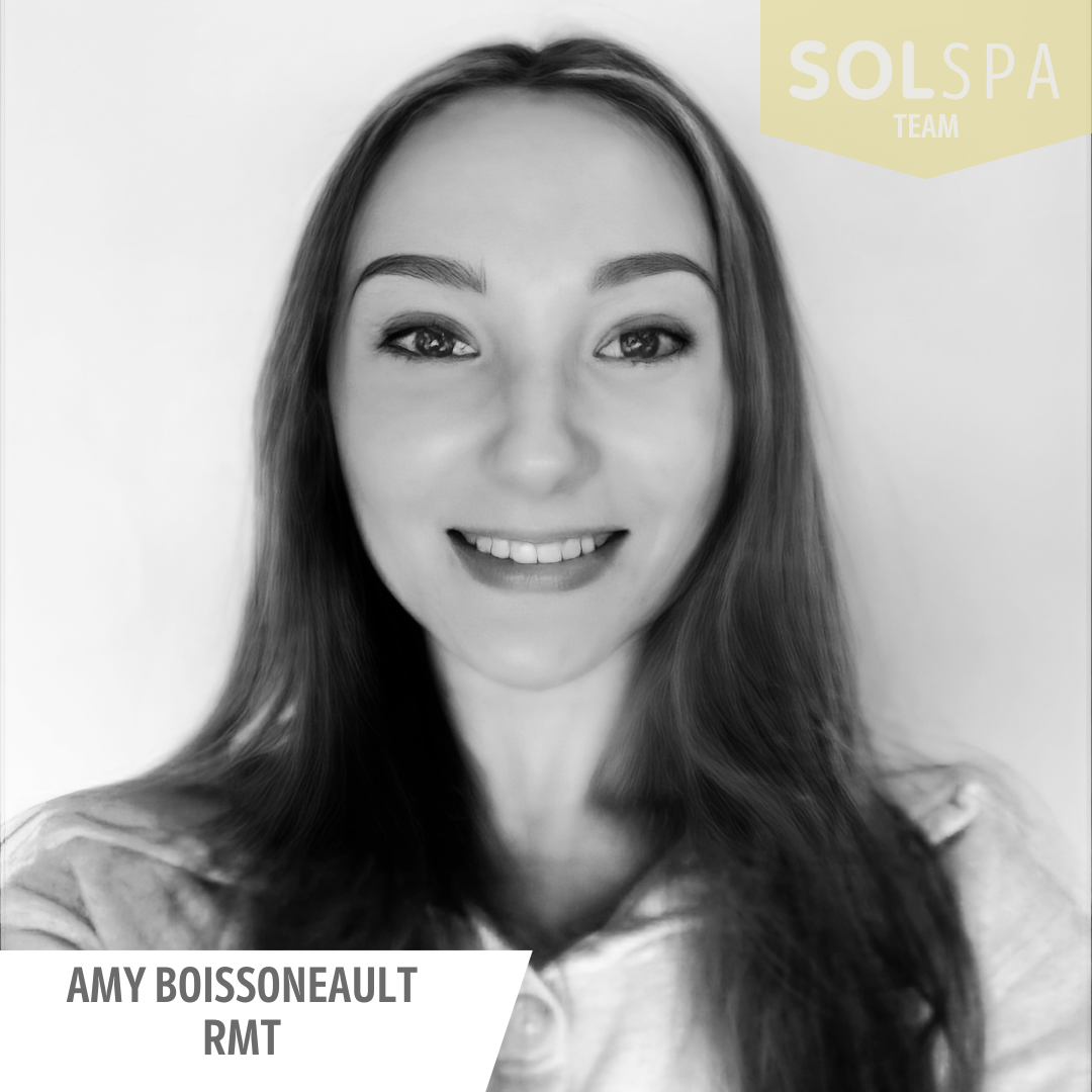 Amy Boissonneault, RMT, offering cupping and hot stone massage at Sol Spa.